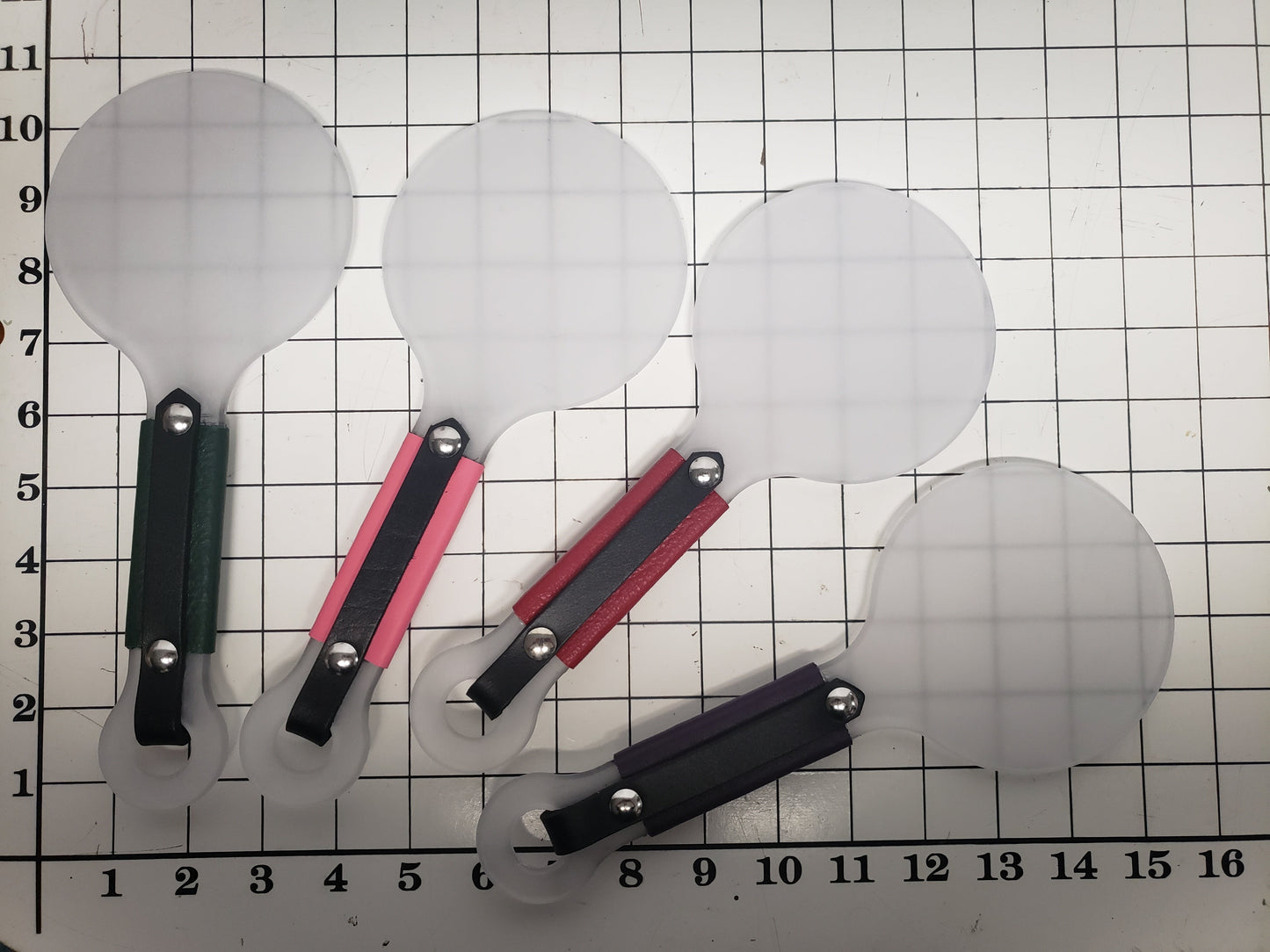 Bulletproof Paddle - Small Round with Leather Handle